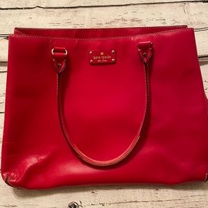 Kate Spade Red Handbag/ Laptop Bag